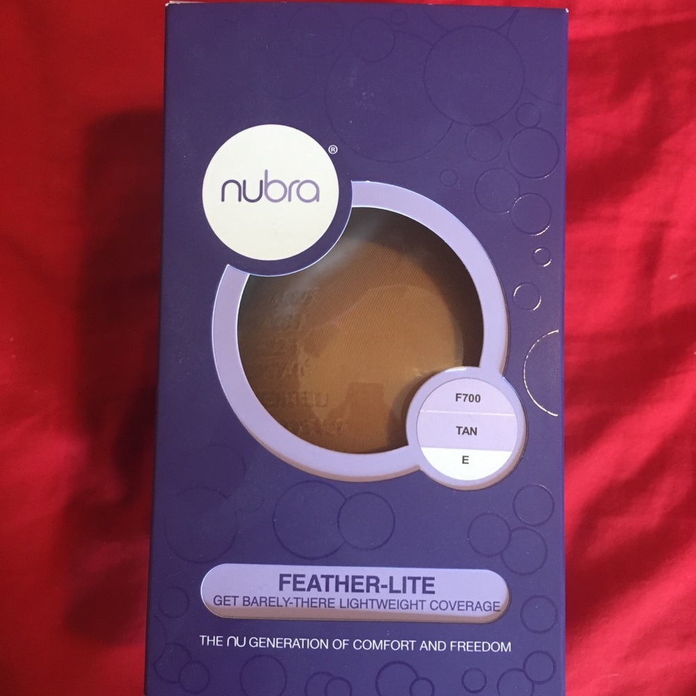 Brand new Nubra backless strapless padded painless glueless support bra Size E